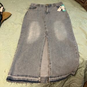 Democracy Jean maxi skirt